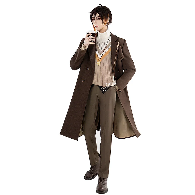 DokiDoki-SR Game Genshin Impact  Cosplay Costume Zhongli Doujin Zhong Li Casual  Wear 