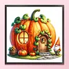 Gnome Hut-Partial 11CT Stamped Cross Stitch Bead Embroidery 36*36cm/14.17*14.17in tapestrymarket