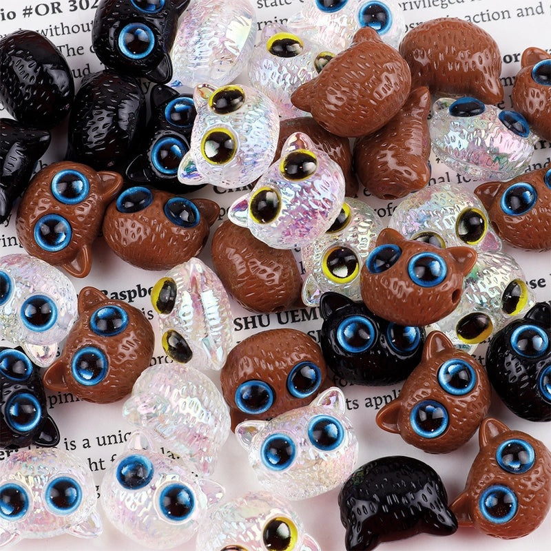 10 PCS/Package Arylic Cat Beads