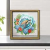 Turtle DIY Special Shaped Drill Wooden Diamond Painting Tabletop Ornaments Kit with Photo Frame Desktop Diamond Art Kits Double-Sided Pattern for Adults/Beginners Home Decor