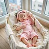 17'' Handmade Lifelike Reborn Painted Hair Baby Girl Named Derlin - RBBI-Myrebornbabydoll&reg; Myrebornbabydoll&reg;
