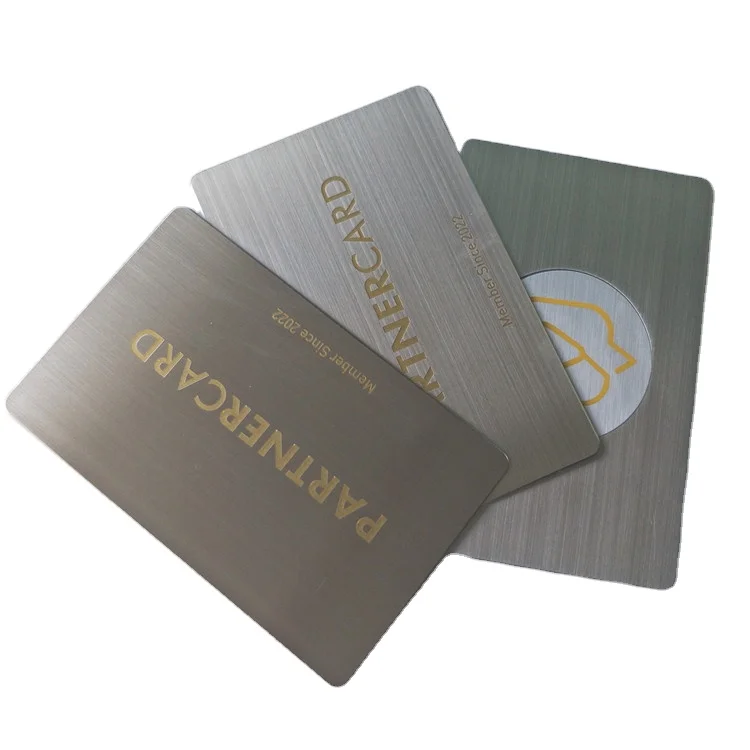 High Quality NFC Social Media on Metal Smart Business card
