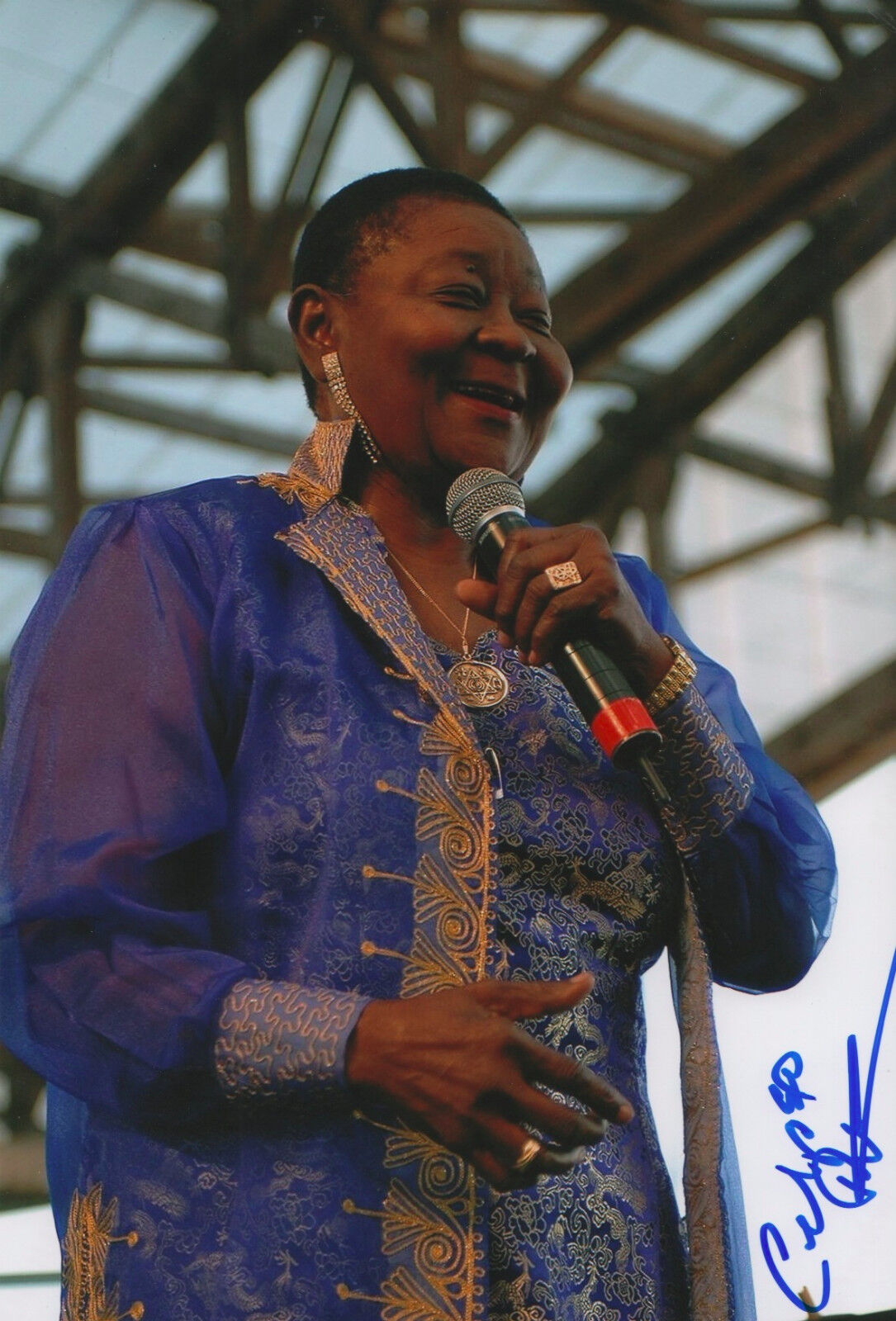 Calypso Rose signed 8x12 inch Photo Poster painting autograph