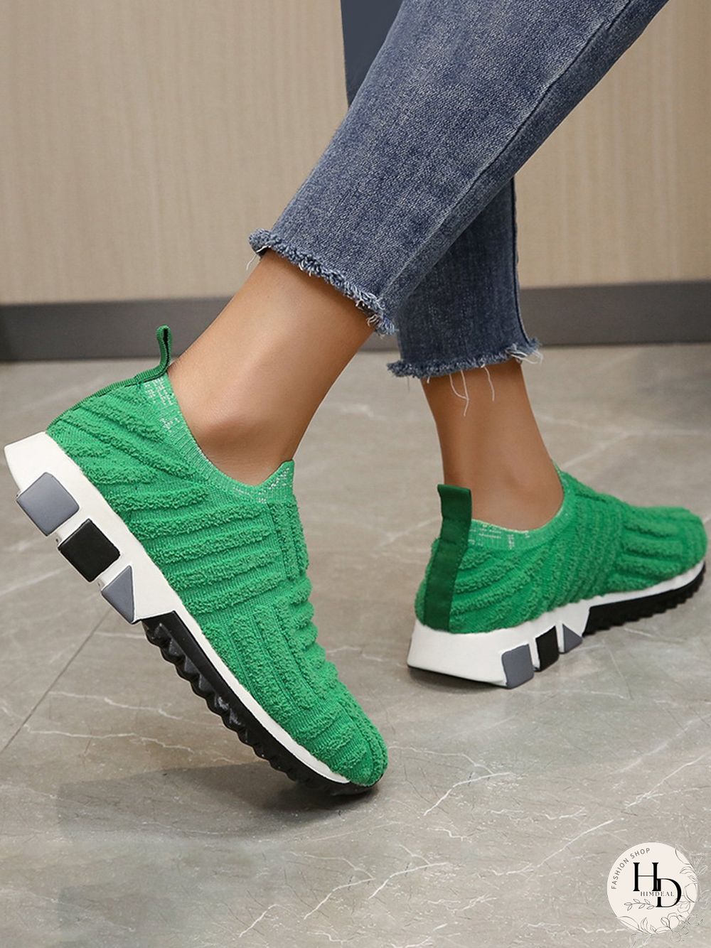 Mesh Breathable Casual Shoes Lace Up Towel Sneakers
