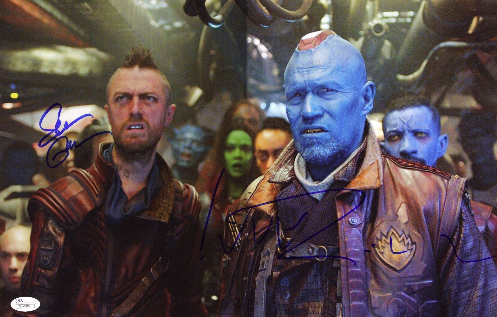 MICHAEL ROOKER & GUNN Hand-SignedGUARDIANS OF THE GALAXY