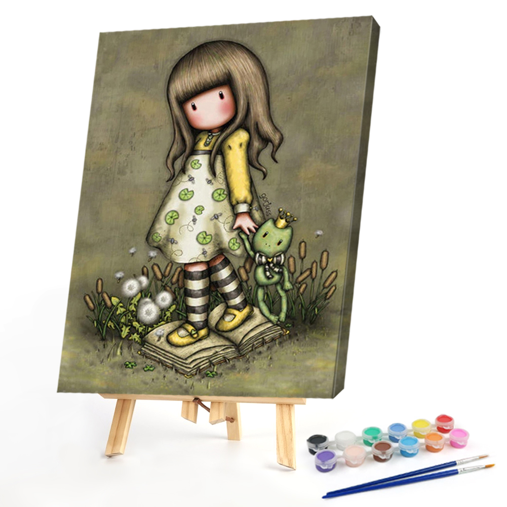 

40*50CM - Paint By Numbers - Little Girl, 501 Original