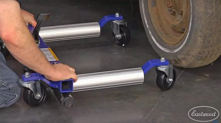 Hydraulic Car Dolly Lets You Move Your Car Around When Jacked Up - Rolling Car Jack Hydraulic Car Dolly Lets You Move Your Car Around When Jacked Up - Rolling Car Jack
