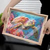 (US Local)DIY Sea Turtle Diamond Painting Tray Kit with Handle for Family Gatherings
