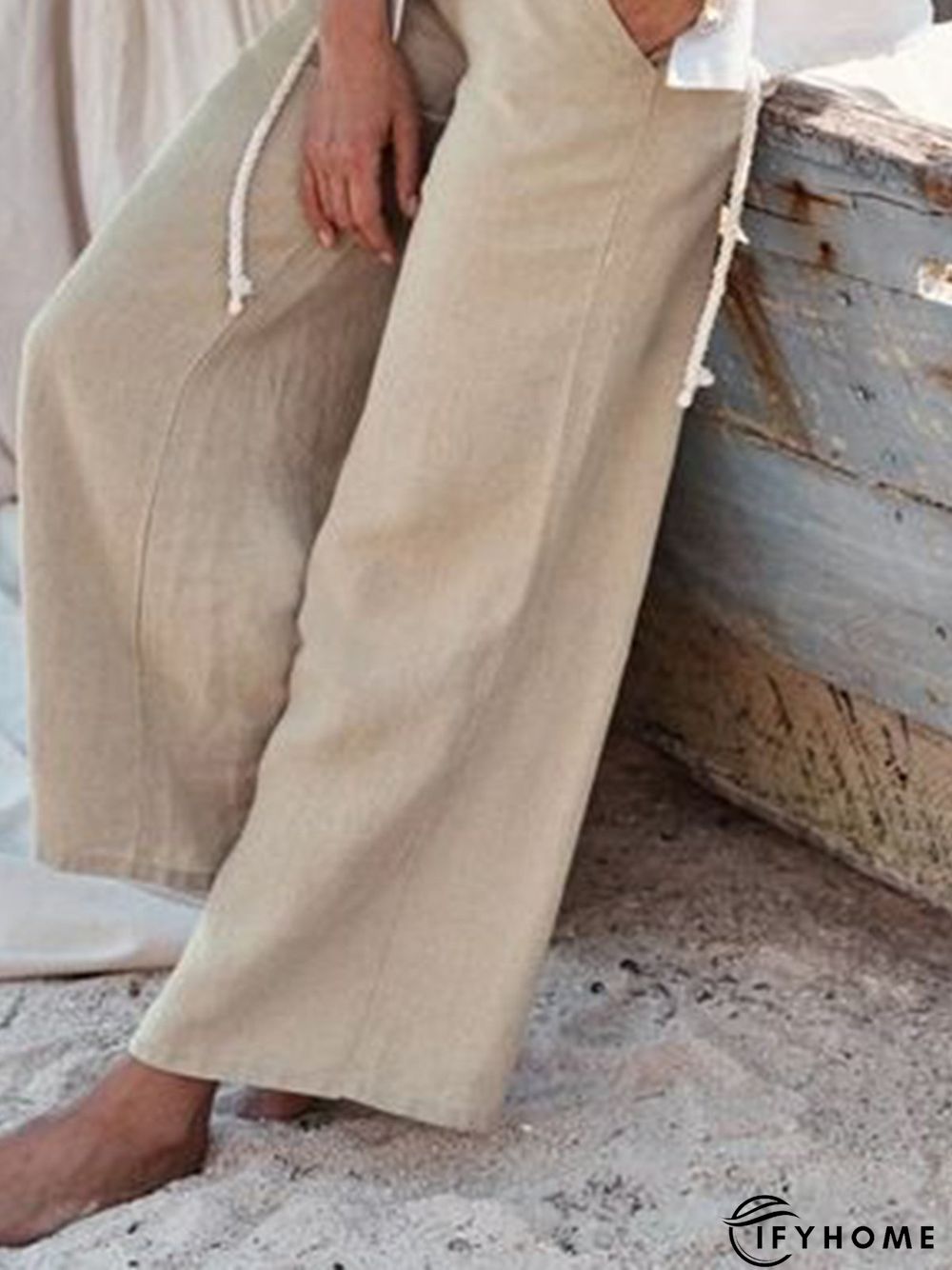 Cotton Casual Elastic Waist Loose Pants | IFYHOME