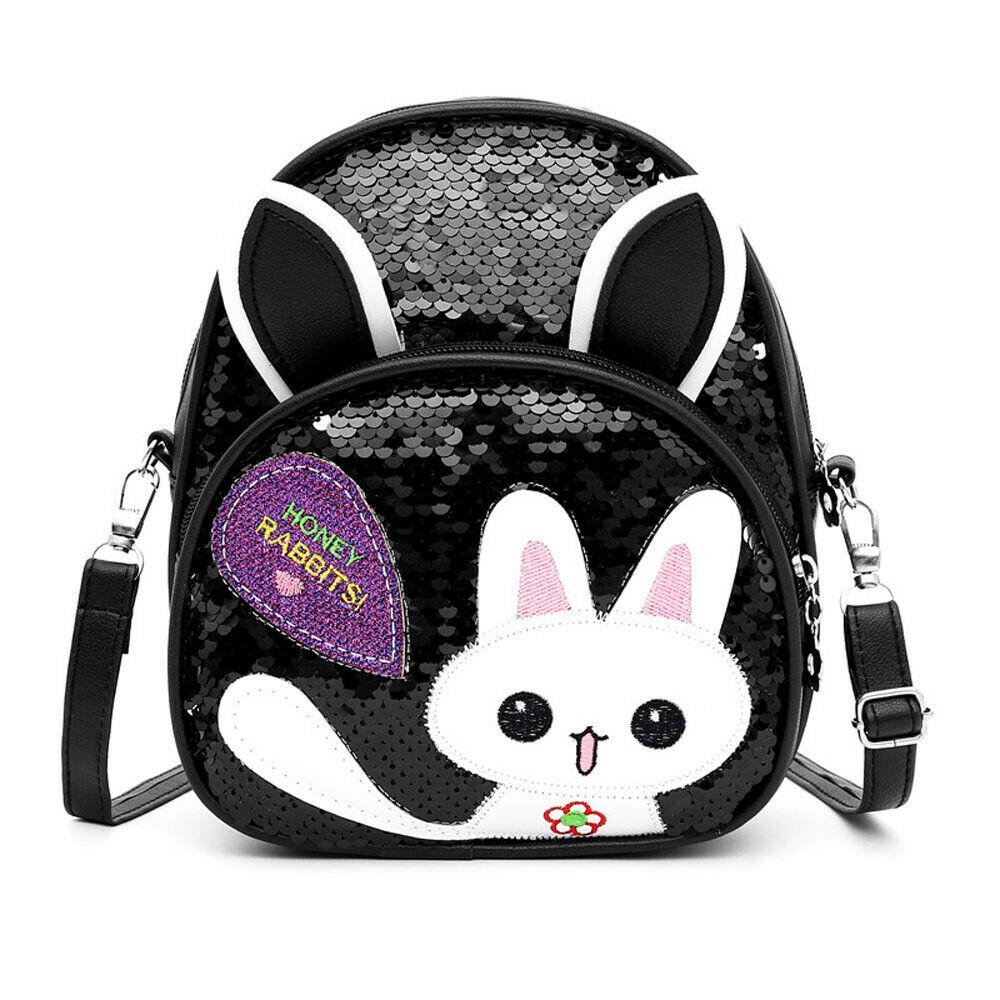 2019 Baby Accessories Bling Bling Lovely Kids Baby Backpack 3D Cartoon Bag Children Girls Cat Sequins School Bag