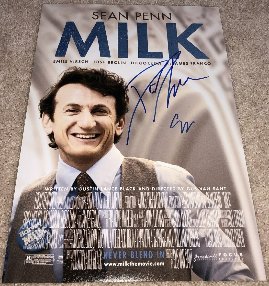 GUS VAN SANT & DANNY ELFMAN SIGNED AUTOGRAPH MILK 12x18 Photo Poster painting w/EXACT PROOF