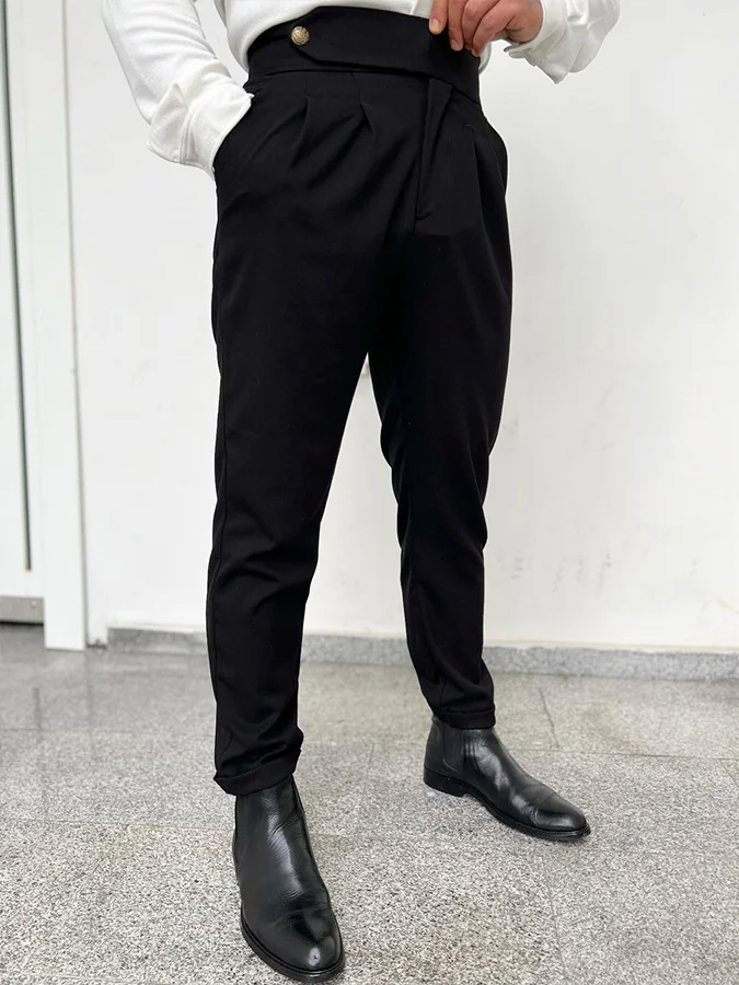 Men's Casual Black Pants