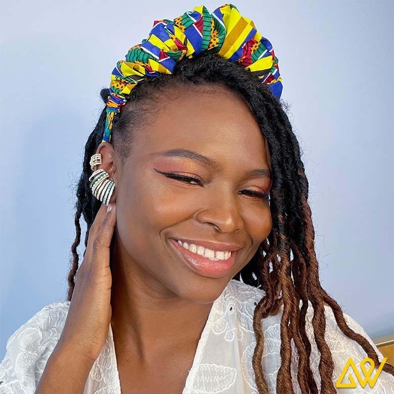 Kente Fabric Hair Hoop AW3032