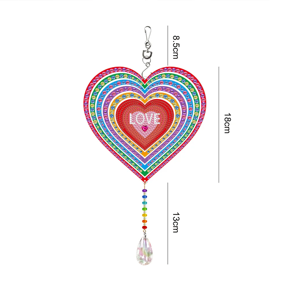 2D Flat DIY Diamond Art Sun Catcher Hanging Diamond Art Kits Diamond Art Pendant