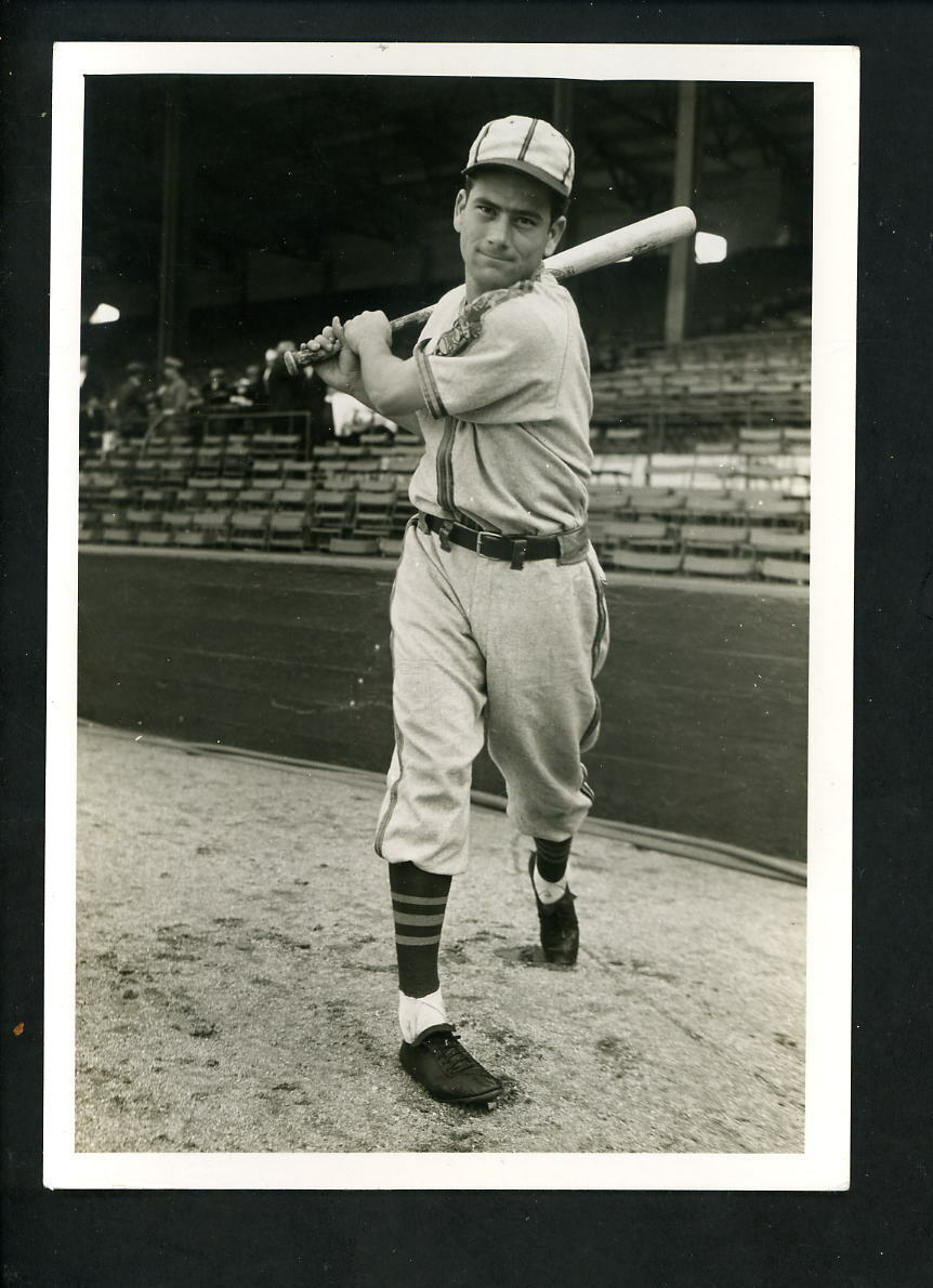 John Lucadello circa 1940 Press Original Photo Poster painting St. Louis Browns