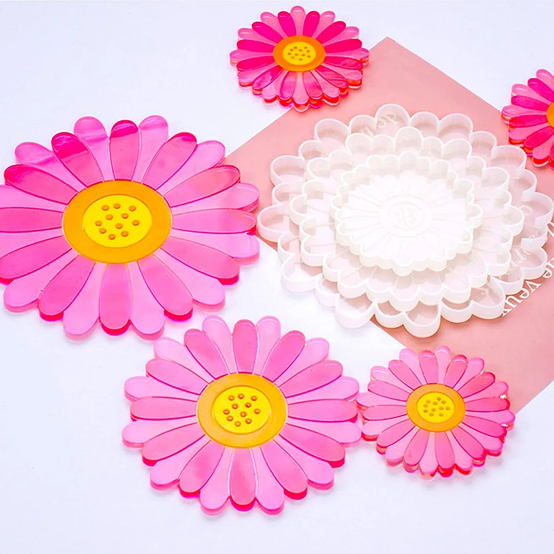 Daisy Coaster Epoxy Resin Molds