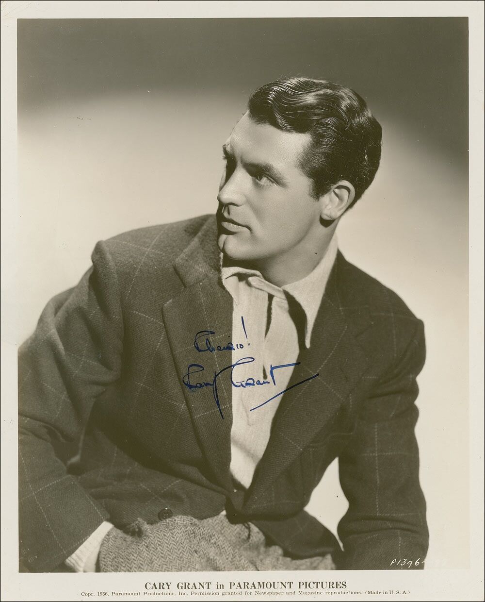 CARY GRANT Signed Photo Poster paintinggraph - Film Star Actor (1936) - preprint