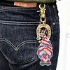 6pcs Diamond Painting Key Rings Hanging Ornaments Cartoon DIY Gifts