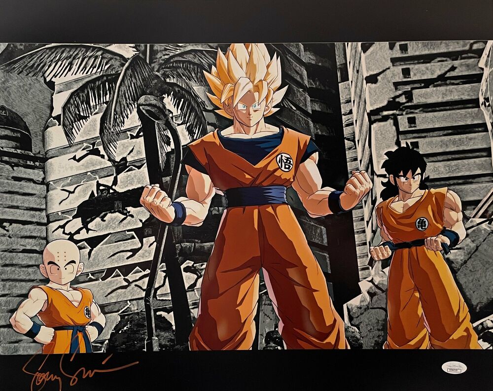 Sonny Strait Signed 16x20 Dragon Ball Z Krillin Photo Poster painting Autographed