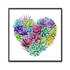 Succulent-11CT Stamped Cross Stitch Kit(40*40cm)