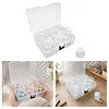 6Pcs Pumpkin Bottles Diamond Painting Containers Multi Purpose Portable Plastic Case Box with Stickers & Compartments Arts Crafts Storage Bottle for Hardware Rhinestone (6Pcs)