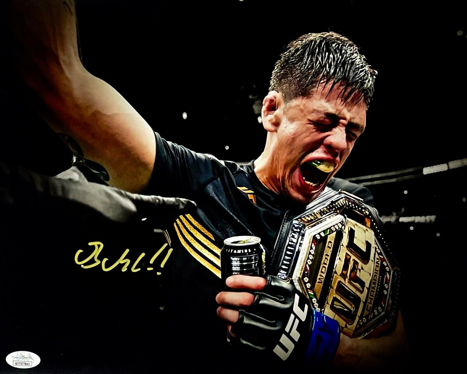 BRANDON MORENO SIGNED Autographed 11x14 Photo Poster painting UFC 1st MEXICAN BORN CHAMP JSA