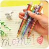 6in1 Multi Colors Press Switch Ball-pen School Opens Season Student Office Stationery Gift