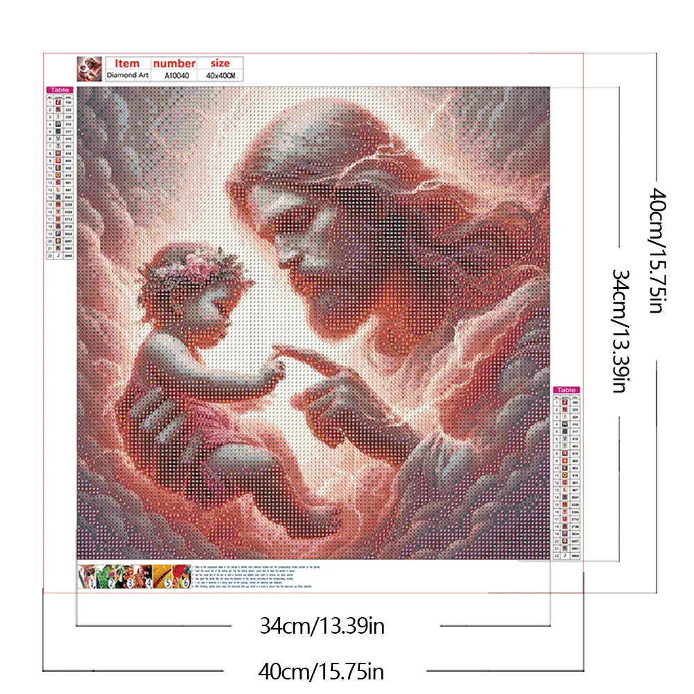 Diamond Painting - Full Round Drill - Jesus(Canvas|40*40cm)