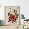 Butterfly-14CT Stamped Cross Stitch 38*45cm/14.96*17.72in