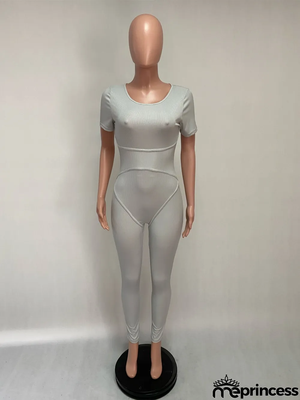 Summer Sports Fitness Plain Jumpsuit