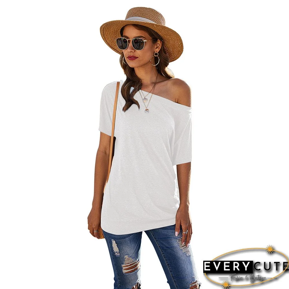 White Short Sleeve T Shirt