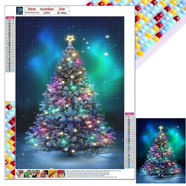 5D DIY Diamond Painting Christmas Ornaments 30cm X 40cm Full Round Drill or  Full Square Drill 