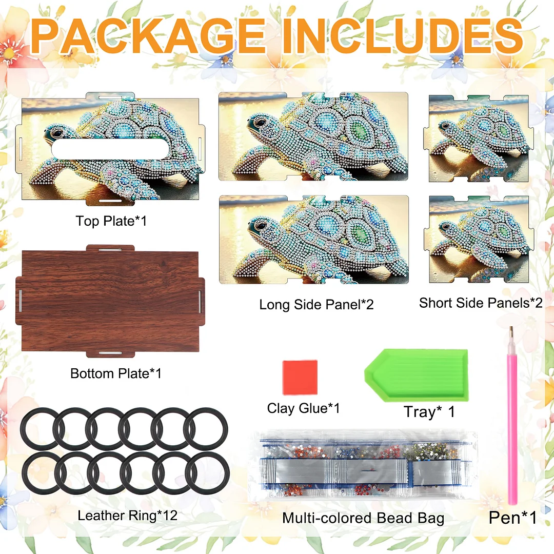 Wooden Diamond Painting Tissue Box for Home and Office Decoration (ZJH021)