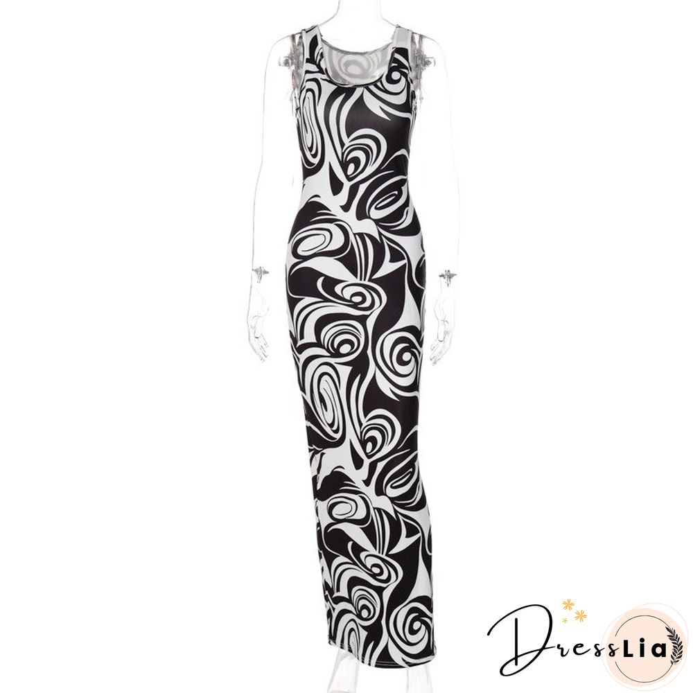 Womens Sleeveless Slim Dress New Spring And Summer Fashion Sexy U-Neck Off Shoulder Ruffle