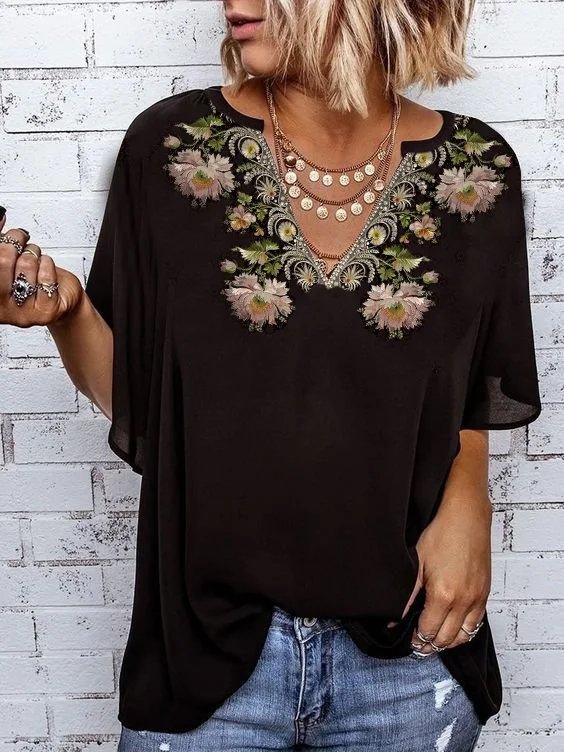 Vintage Short Sleeve Tops