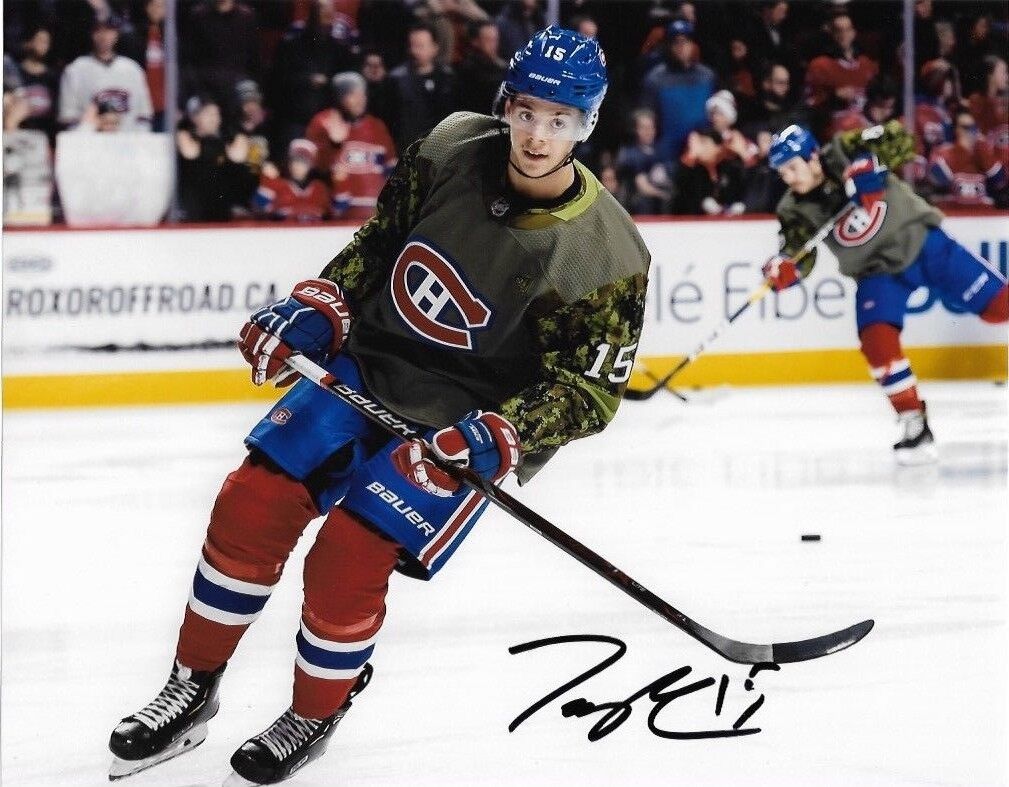 Montreal Canadiens Jesperi Kotkaniemi Signed Autographed 8x10 NHL Photo Poster painting COA #10