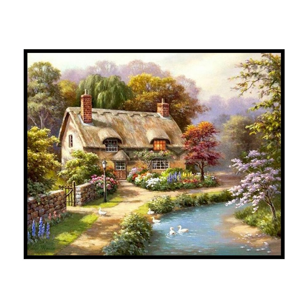 Cross Stitch Kit-Country House(40*50CM)