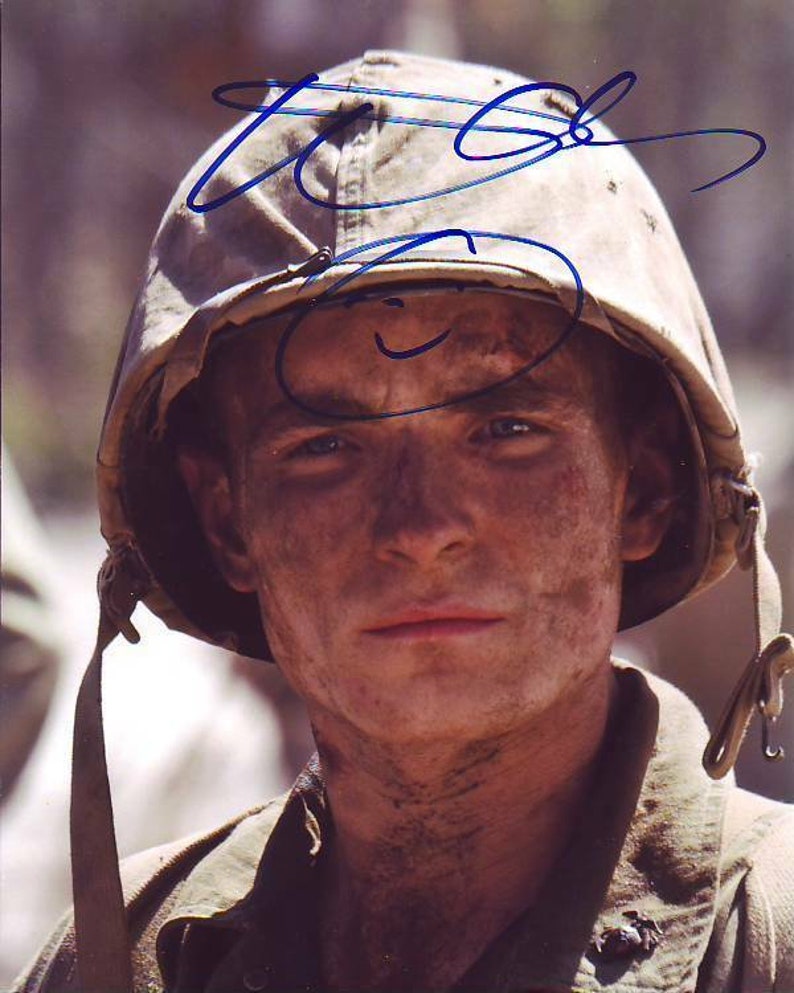 Martin mccann signed autographed the pacific cpl. r. v. burgin Photo Poster painting