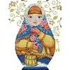 Russian Matryoshka Doll - 14CT Stamped Cross Stitch 26*38cm/10.24*14.96in tapestrymarket