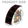 DIY Diamond Painting Kit Triangle Shaped Organizer Box Christmas Lamp Wooden Box