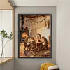 Hedgehog Family Full Stamped Cross Stitch Kit 14CT 2-Strand 45x60cm