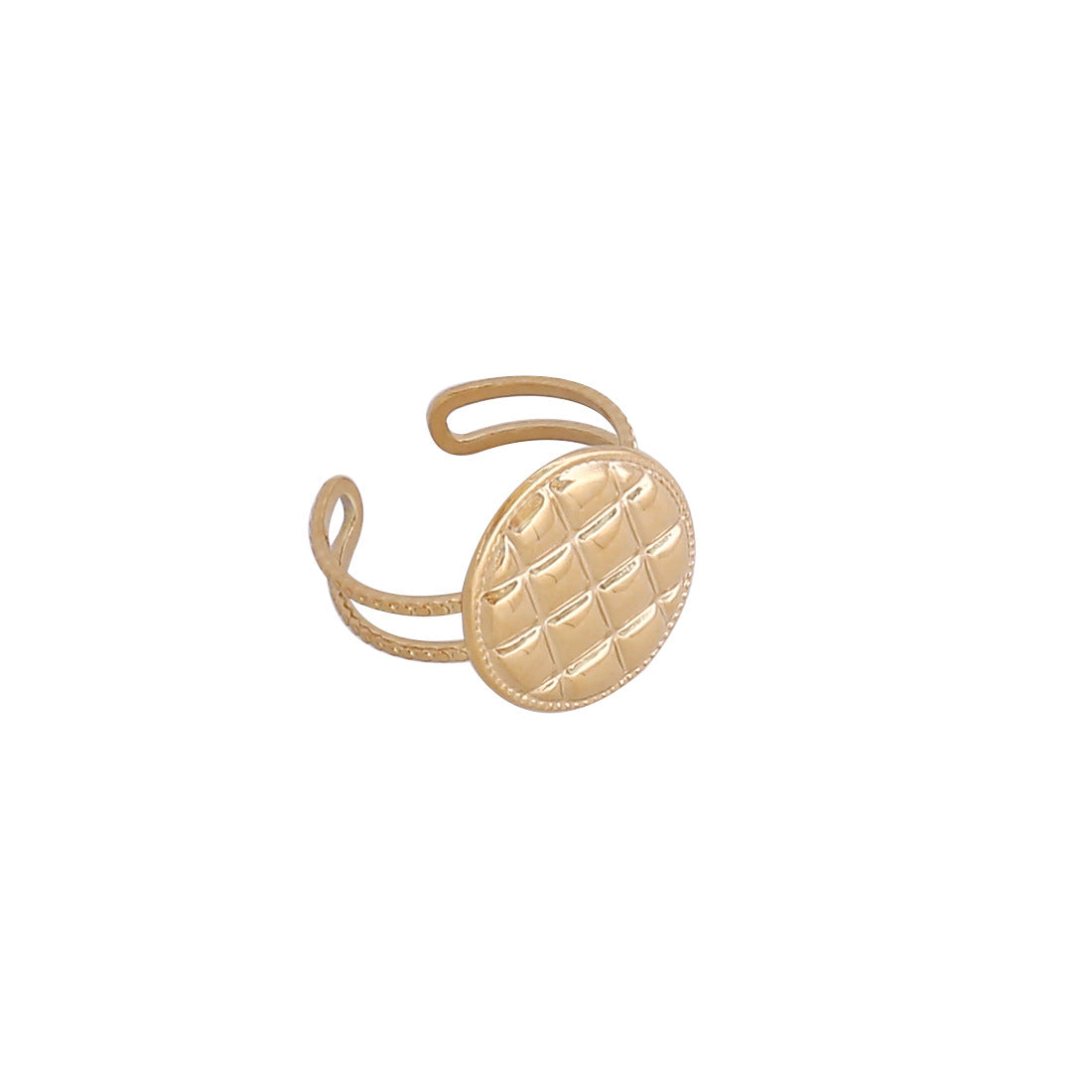 Women Retro Vintage Heart Cross Flower Stainless Steel Oil Dripping Rings