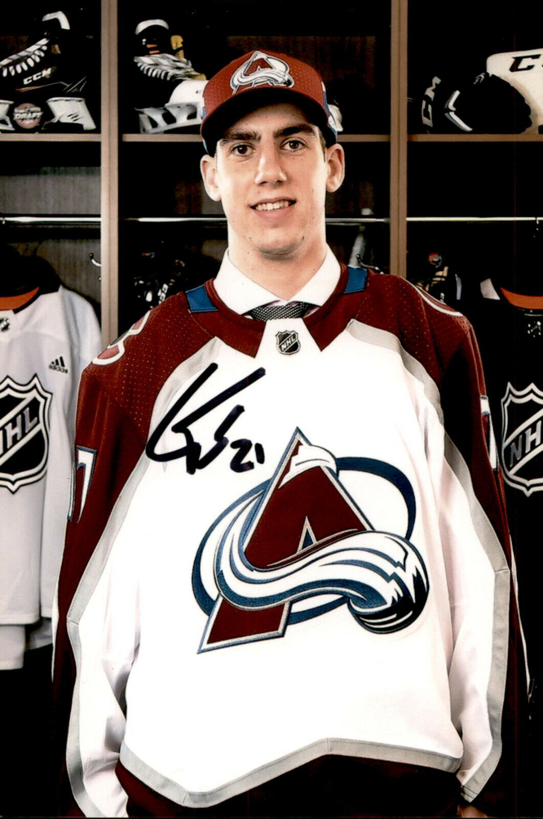 Conor Timmins SIGNED 4x6 Photo Poster painting COLORADO AVALANCHE #5