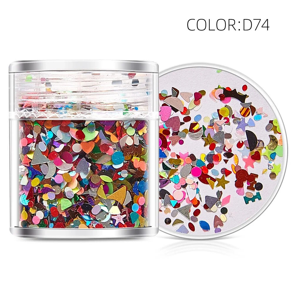 Nail Art Glitter Mix Sequins Color Powder Paillettes For Christmas Tree Party Decor DIY Clothing Sewing Accessories 322