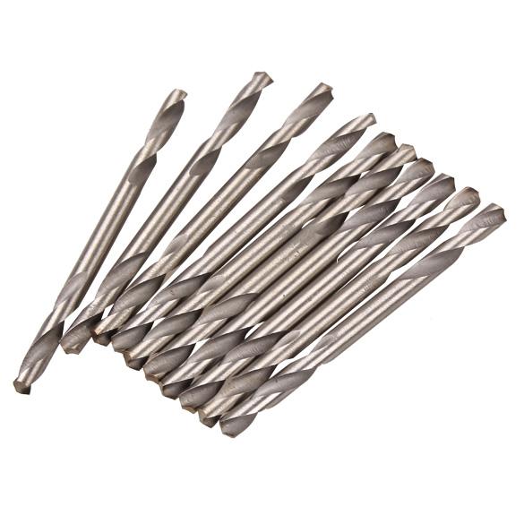 

10Pcs Portable HSS Double Ended Spiral Drill Bits Twist Drill Tools Set, 501 Original