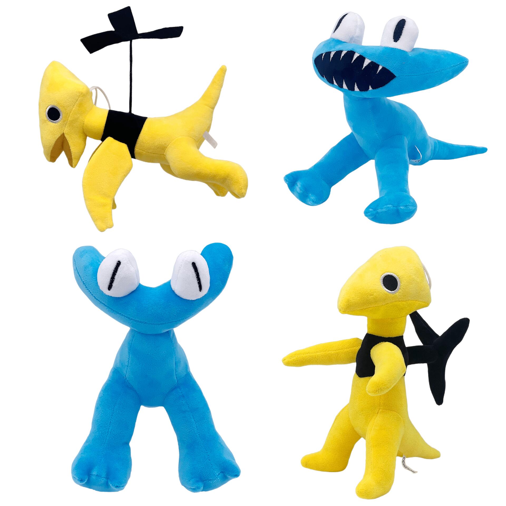 New cyan rainbow friends yellow rainbow friends plush, cyan & yellow &  lookies rainbow friends charpter 2 plush toy