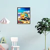 >SALE<5D DIY Full Round Drill Diamond Painting Kit Beach Turtle Decoration (sz4244)