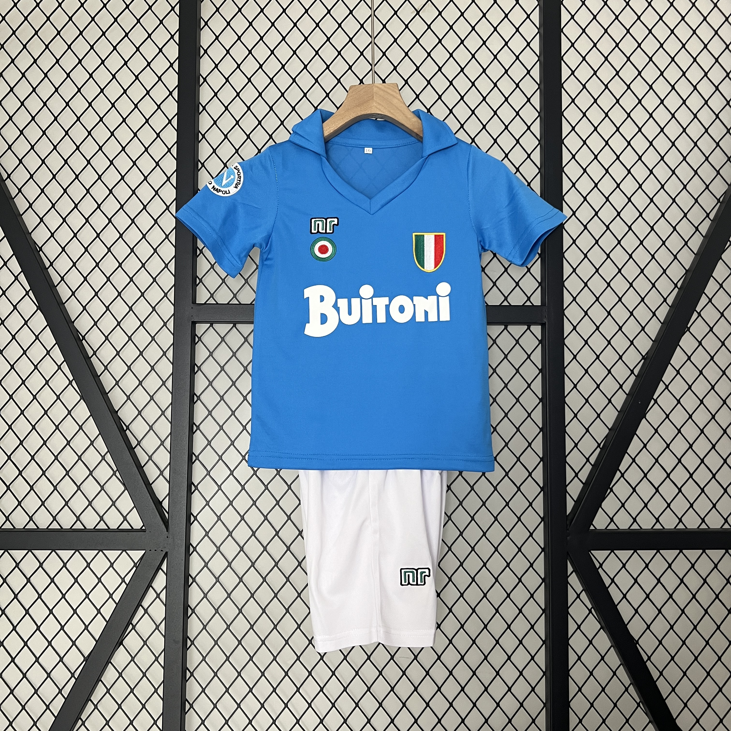 Retro Napoli 1987-88 Home Stadium Kids Kit