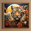 Diamond Painting-DIY Full Round Drill Field Tiger