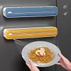 Plastic Wrap Dispenser with Cutter Magnetic Food Cling Film Cutter Kitchen Tool